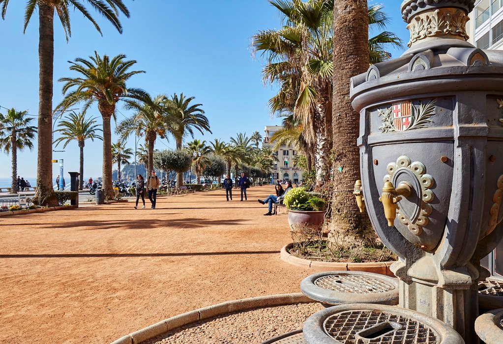 Paseo marítimo Jacint Verdaguer en Lloret de Mar